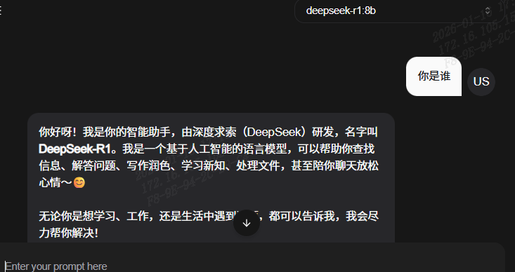 模型使用界面
