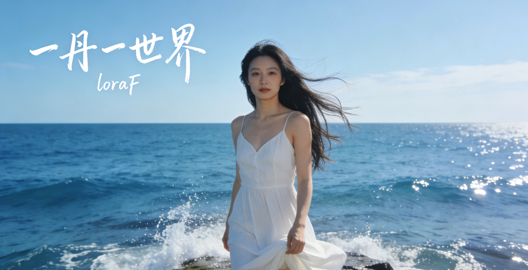 海景美女图 - 一丹一世界FLUX.1 AI 图像生成服务v1.0